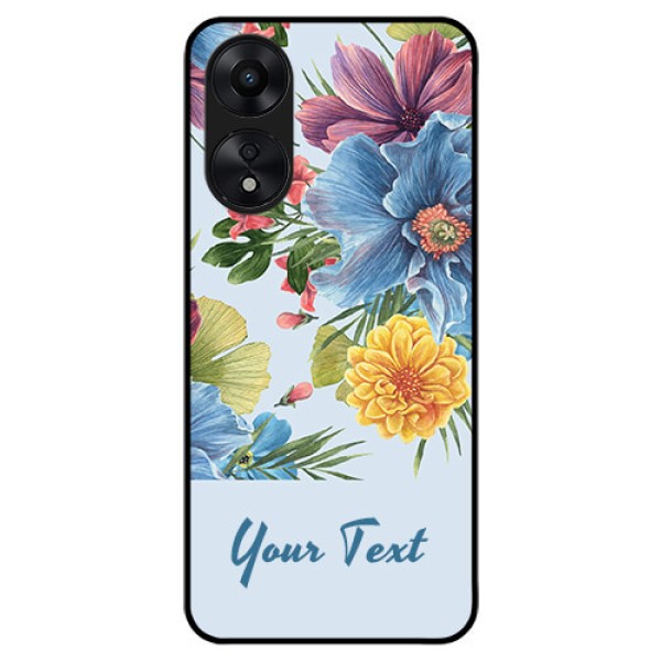 Oppo A78 5G Custom Glass Mobile Case - Stunning Watercolored Flowers Painting Design Oppo A78 5G Custom Glass Mobile Case - Stunning Watercolored Flowers Painting Design
