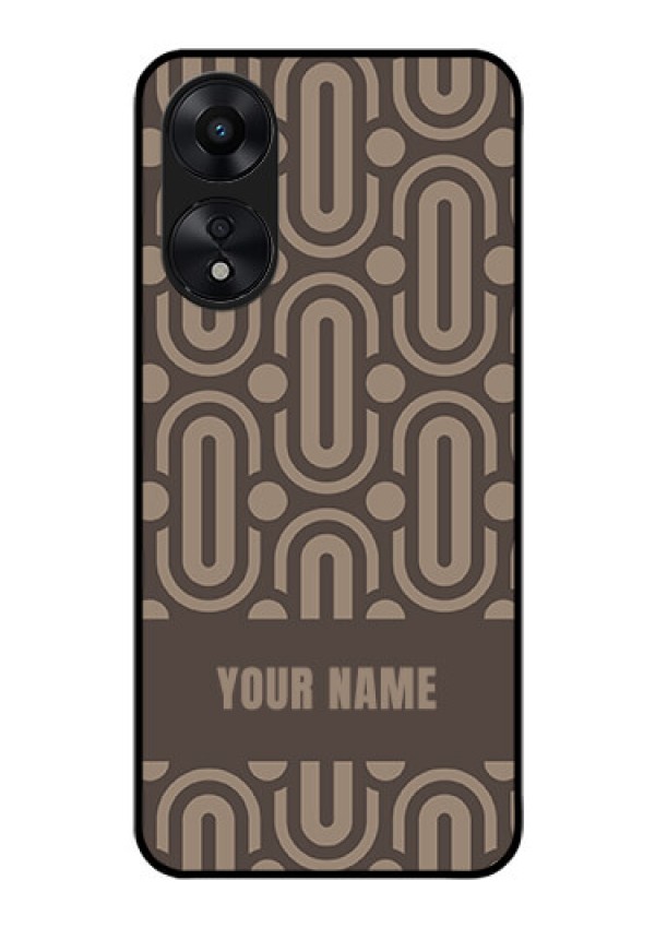 Oppo A78 5G Custom Glass Phone Case - Captivating Zero Pattern Design