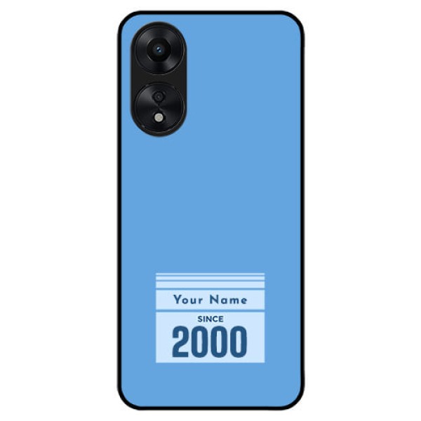 Oppo A78 5G Custom Glass Mobile Case - Custom Year of birth Design Oppo A78 5G Custom Glass Mobile Case - Custom Year of birth Design
