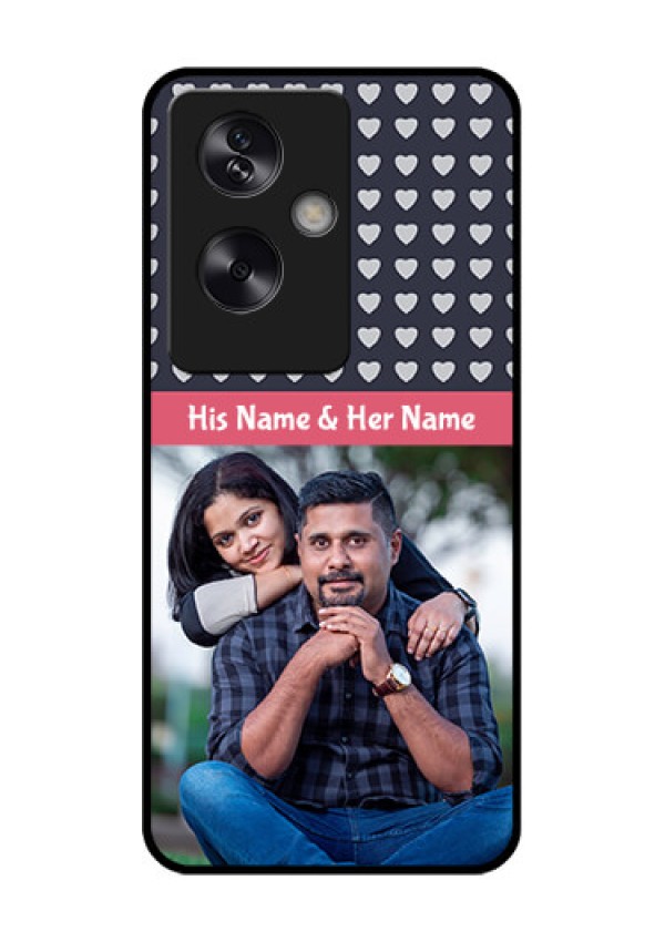 Oppo A79 5G Custom Glass Phone Case - Love Symbols Design