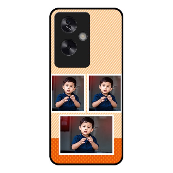 Oppo A79 5G Custom Glass Phone Case - Bulk Photos Upload Design