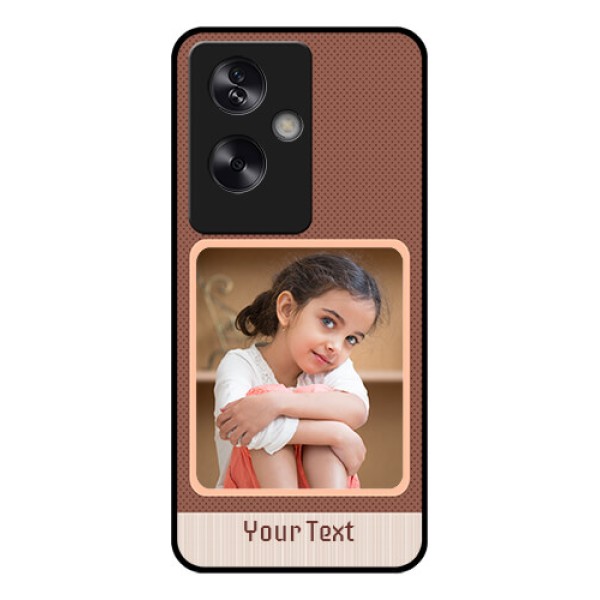 Oppo A79 5G Custom Glass Phone Case - Simple Pic Upload Design