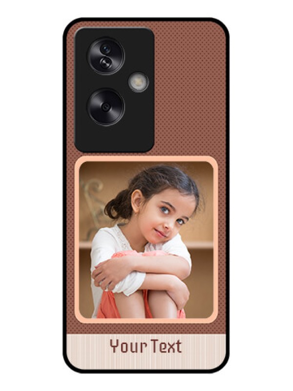 Custom Oppo A79 5G Custom Glass Phone Case - Simple Pic Upload Design