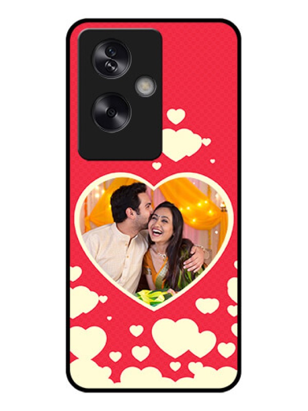 Custom Oppo A79 5G Custom Glass Phone Case - Love Symbols Phone Cover Design