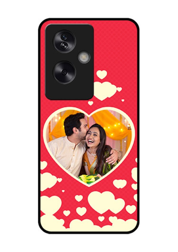 Oppo A79 5G Custom Glass Phone Case - Love Symbols Phone Cover Design
