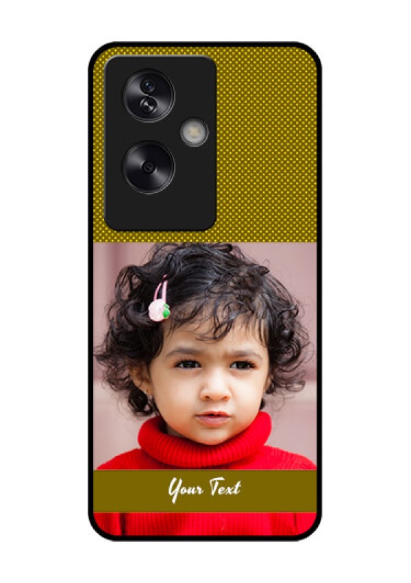 Oppo A79 5G Custom Glass Phone Case - Simple Green Color Design