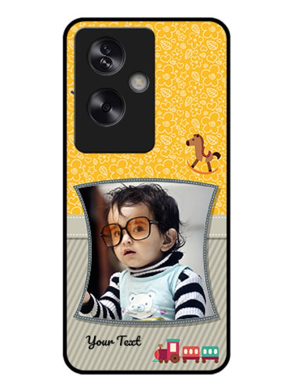 Custom Oppo A79 5G Custom Glass Phone Case - Baby Picture Upload Design