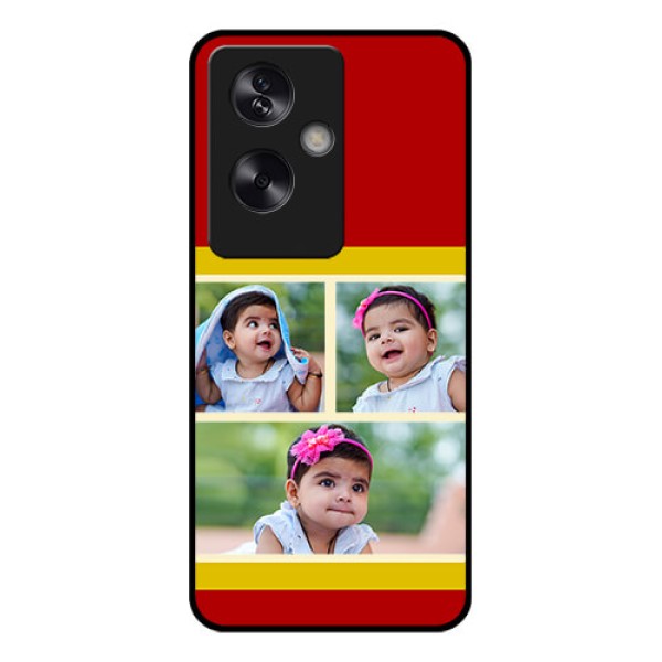 Oppo A79 5G Custom Glass Phone Case - Multiple Pic Upload Design