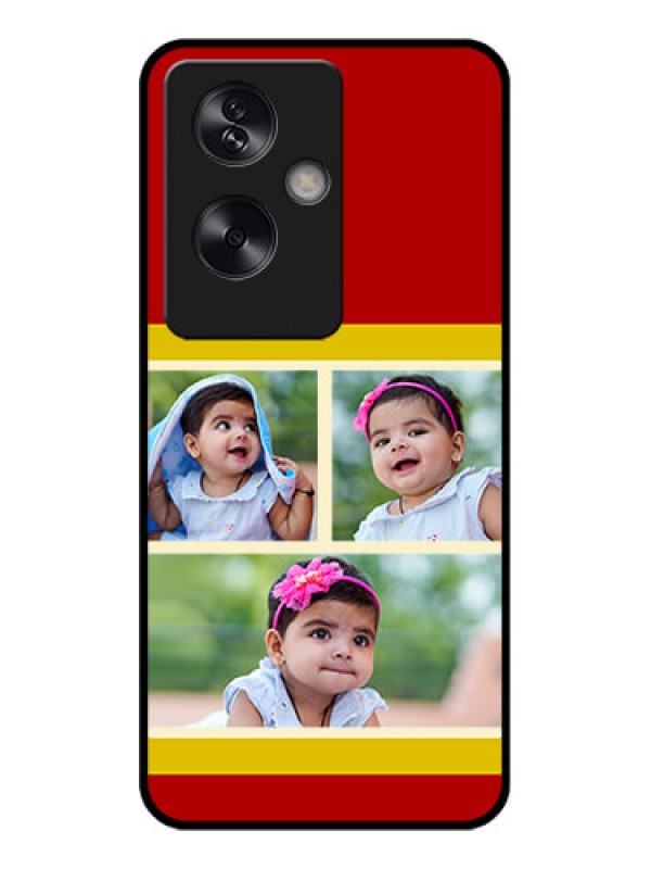 Custom Oppo A79 5G Custom Glass Phone Case - Multiple Pic Upload Design