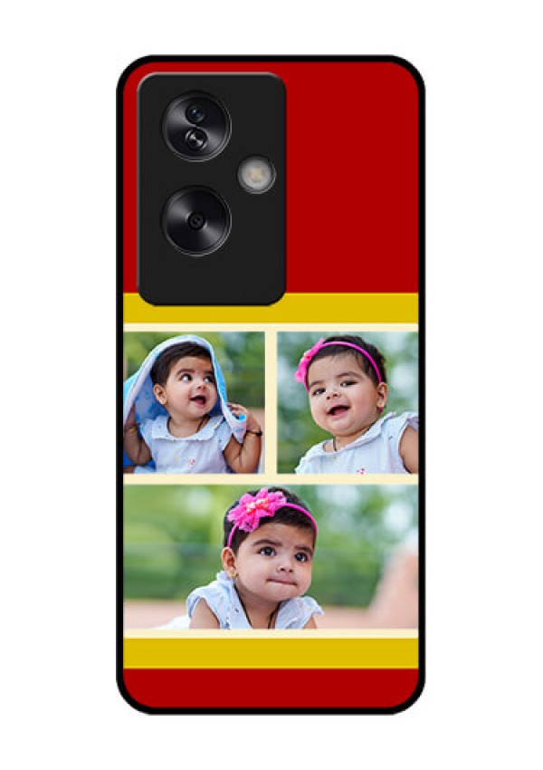 Oppo A79 5G Custom Glass Phone Case - Multiple Pic Upload Design