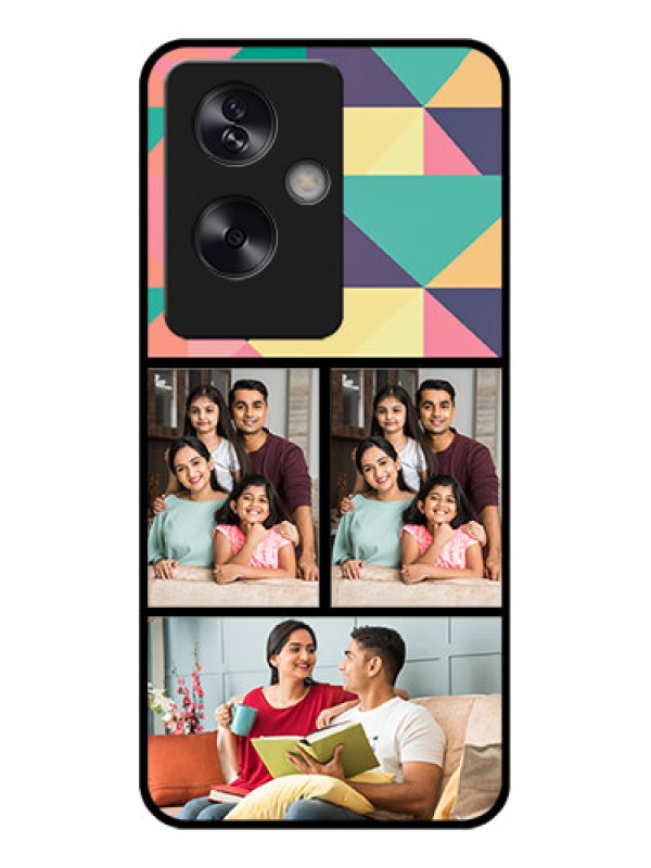 Custom Oppo A79 5G Custom Glass Phone Case - Bulk Pic Upload Design
