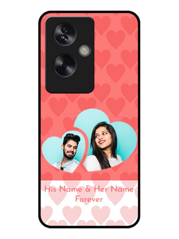 Custom Oppo A79 5G Custom Glass Phone Case - Couple Pic Upload Design