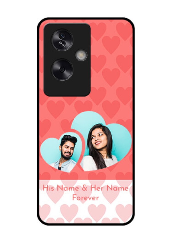 Oppo A79 5G Custom Glass Phone Case - Couple Pic Upload Design