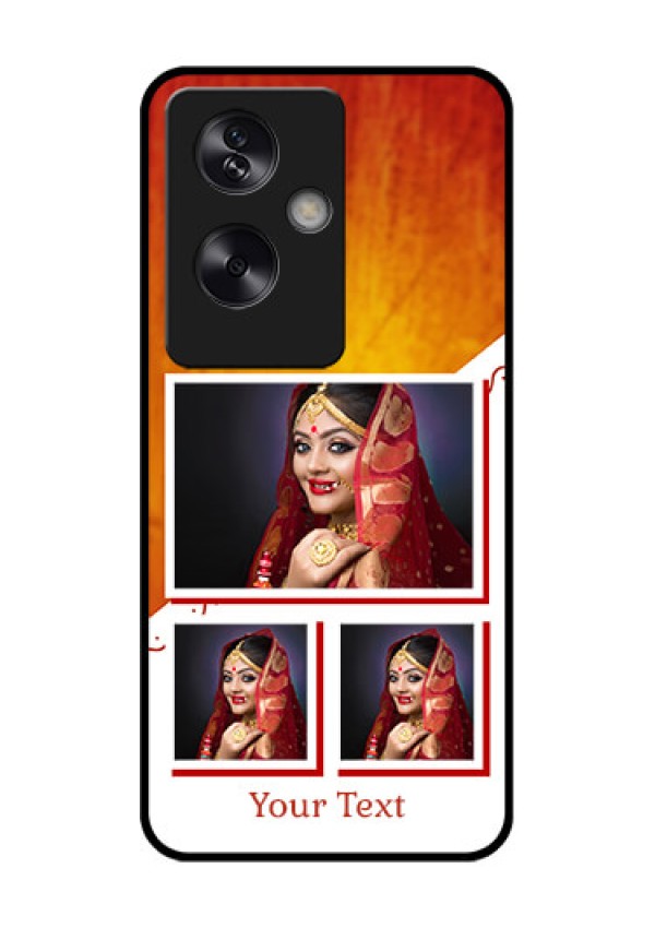 Oppo A79 5G Custom Glass Phone Case - Wedding Memories Design