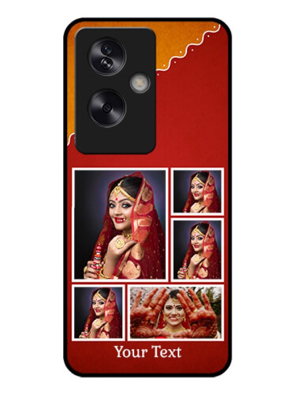 Custom Oppo A79 5G Custom Glass Phone Case - Wedding Pic Upload Design