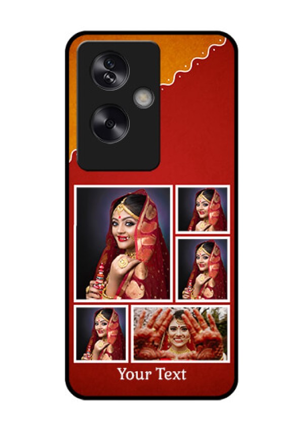 Oppo A79 5G Custom Glass Phone Case - Wedding Pic Upload Design