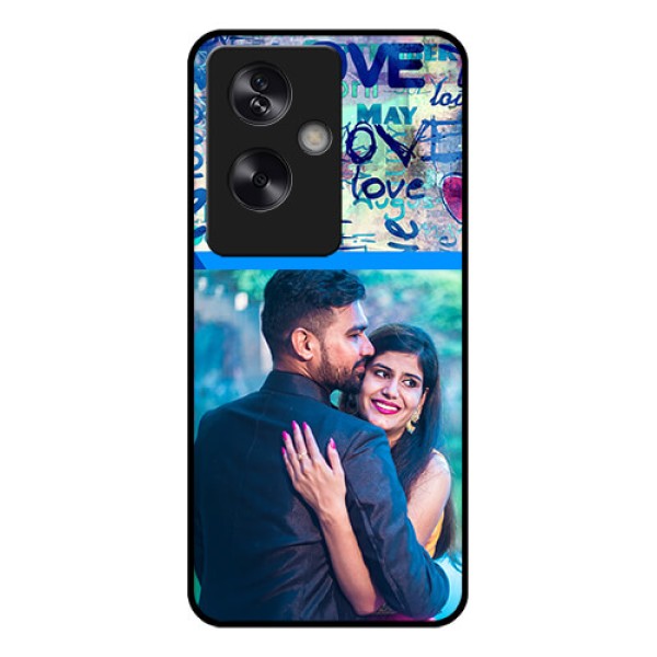 Oppo A79 5G Custom Glass Phone Case - Colorful Love Design