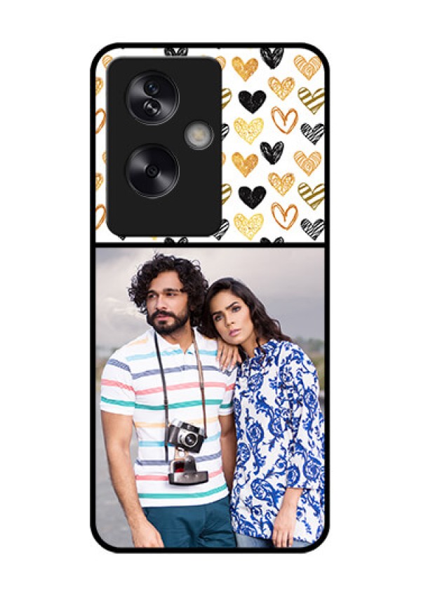 Oppo A79 5G Custom Glass Phone Case - Love Symbol Design