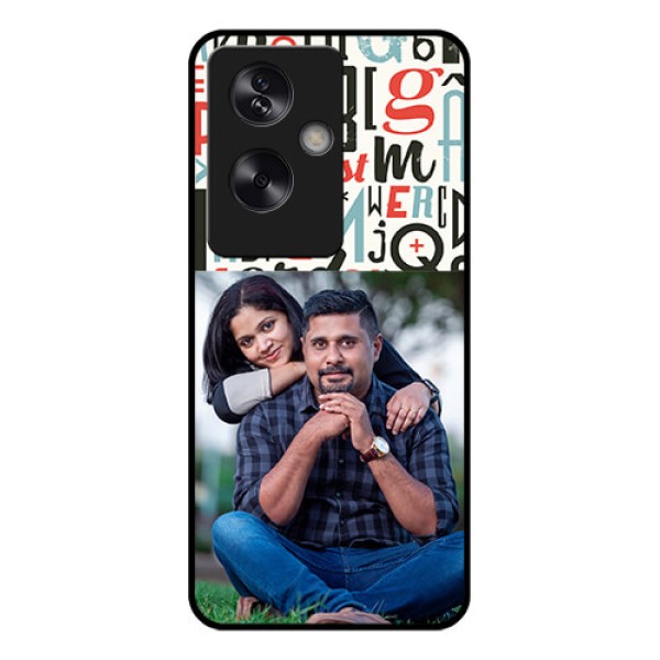 Oppo A79 5G Custom Glass Phone Case - Alphabet Design
