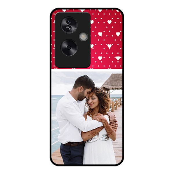 Oppo A79 5G Custom Glass Phone Case - Hearts Mobile Case Design Oppo A79 5G Custom Glass Phone Case - Hearts Mobile Case Design