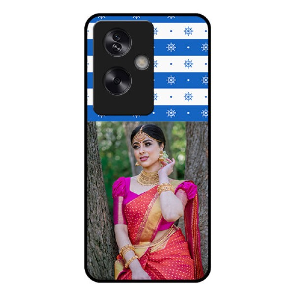 Oppo A79 5G Custom Glass Phone Case - Snow Pattern Design