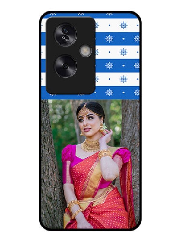 Custom Oppo A79 5G Custom Glass Phone Case - Snow Pattern Design