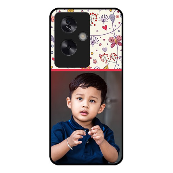 Oppo A79 5G Custom Glass Phone Case - Premium Floral Design