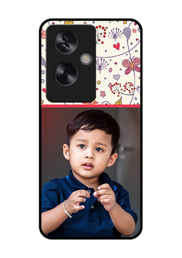 Oppo A79 5G Custom Glass Phone Case - Premium Floral Design