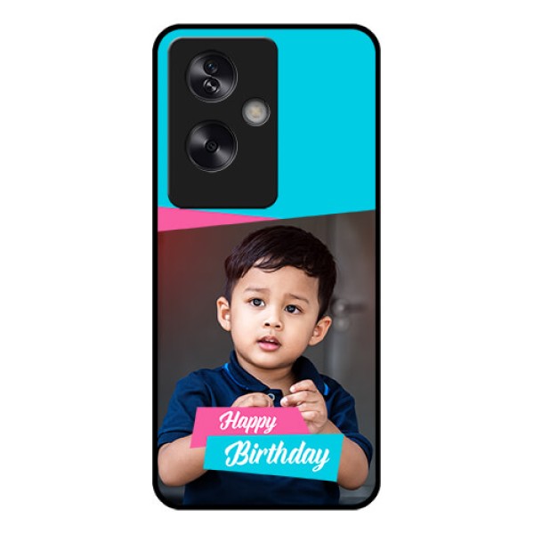 Oppo A79 5G Custom Glass Phone Case - Image Holder With 2 Color Design