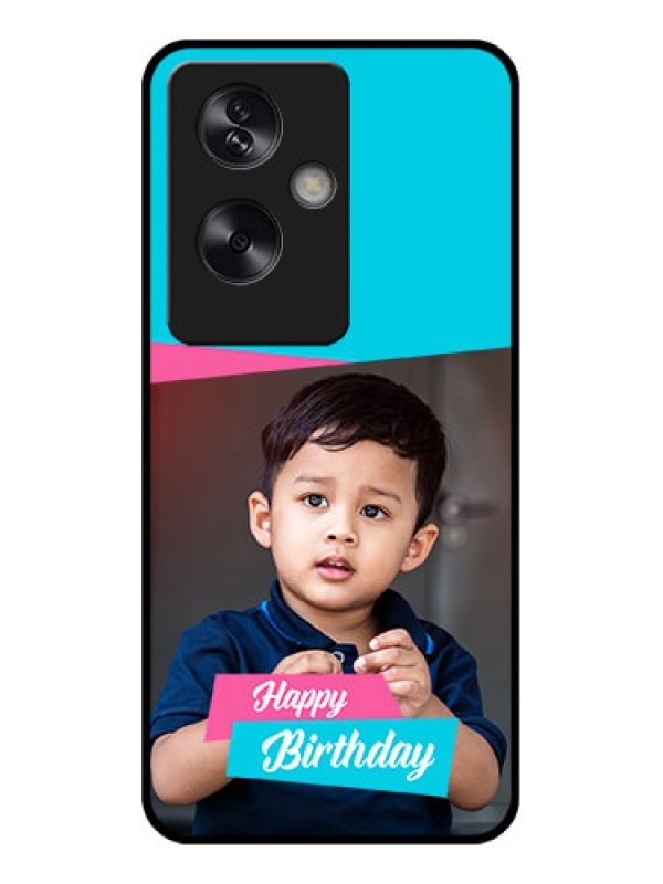 Custom Oppo A79 5G Custom Glass Phone Case - Image Holder With 2 Color Design