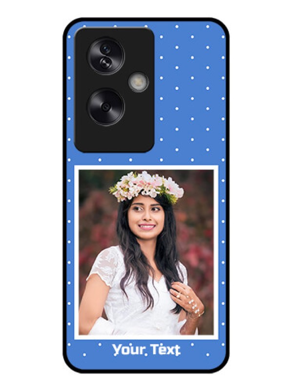 Custom Oppo A79 5G Custom Glass Phone Case - Polka Dots Design