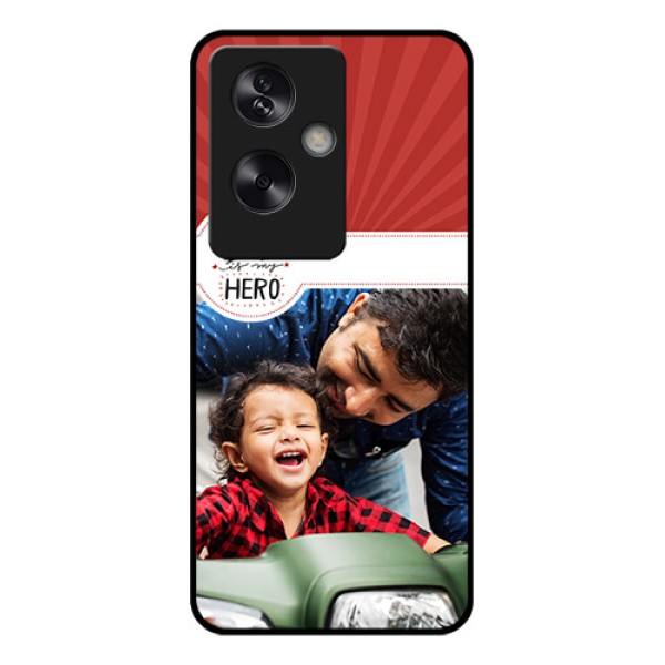 Oppo A79 5G Custom Glass Phone Case - My Dad Hero Design