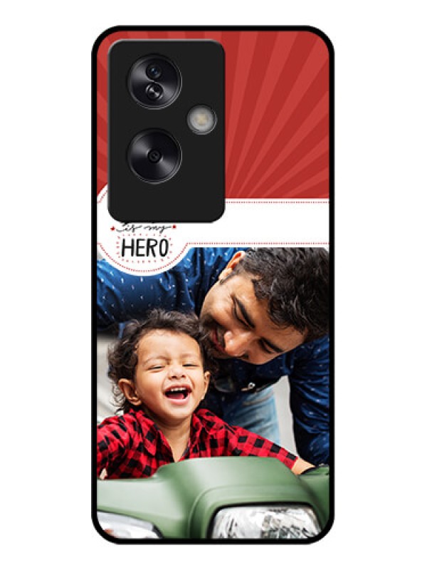 Custom Oppo A79 5G Custom Glass Phone Case - My Dad Hero Design