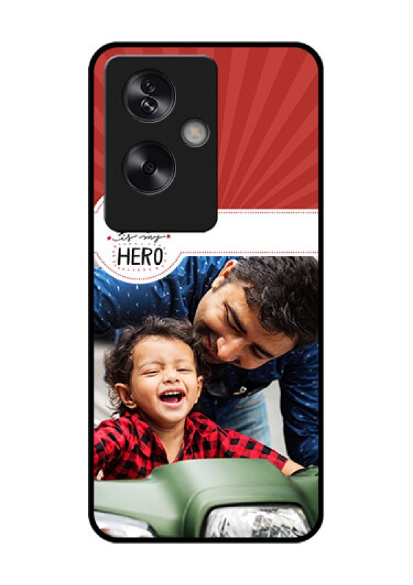 Oppo A79 5G Custom Glass Phone Case - My Dad Hero Design