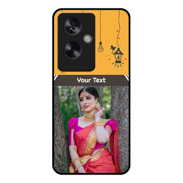 Oppo A79 5G Custom Glass Phone Case - With Family Picture And Icons Oppo A79 5G Custom Glass Phone Case - With Family Picture And Icons