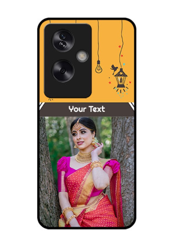 Oppo A79 5G Custom Glass Phone Case - With Family Picture And Icons