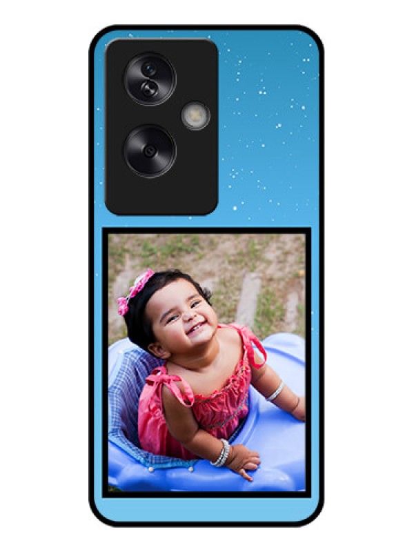 Custom Oppo A79 5G Custom Glass Phone Case - Wave Pattern Colorful Design