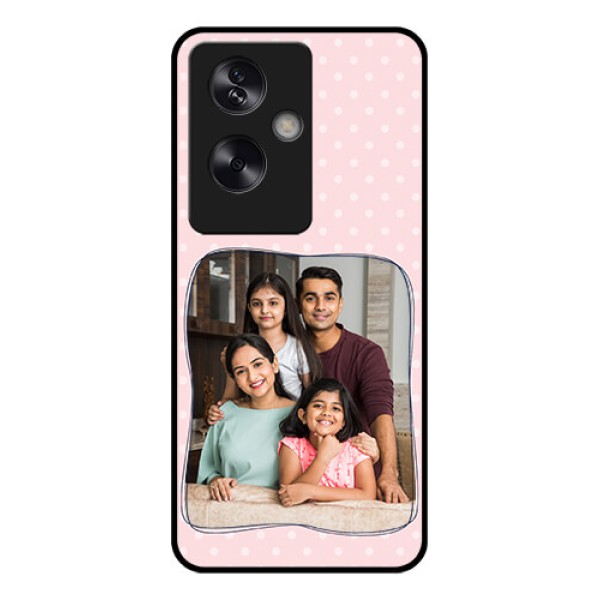 Oppo A79 5G Custom Glass Phone Case - Family With Dots Design