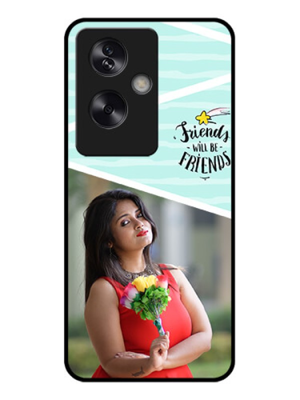 Custom Oppo A79 5G Custom Glass Phone Case - Friends Picture Icon Design