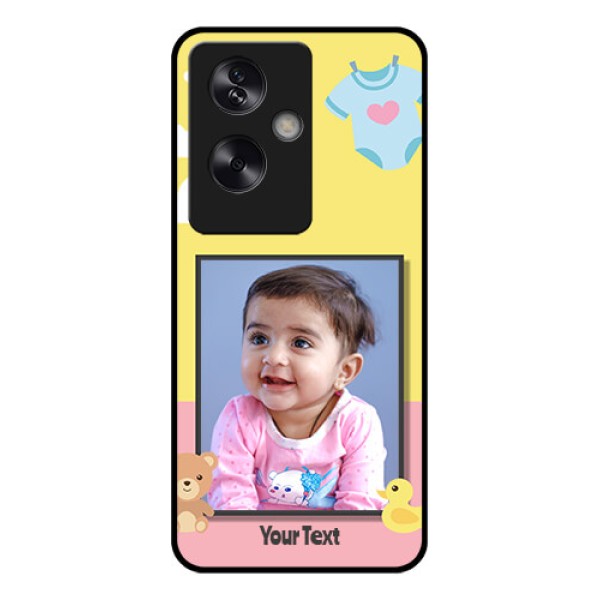 Oppo A79 5G Custom Glass Phone Case - Kids 2 Color Design