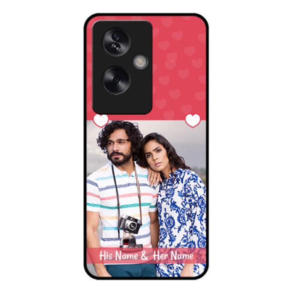 Oppo A79 5G Custom Glass Phone Case - Simple Love Design