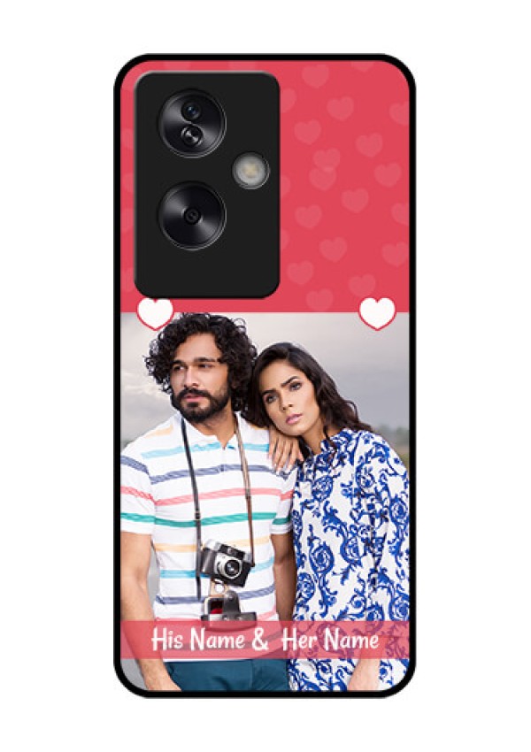 Oppo A79 5G Custom Glass Phone Case - Simple Love Design