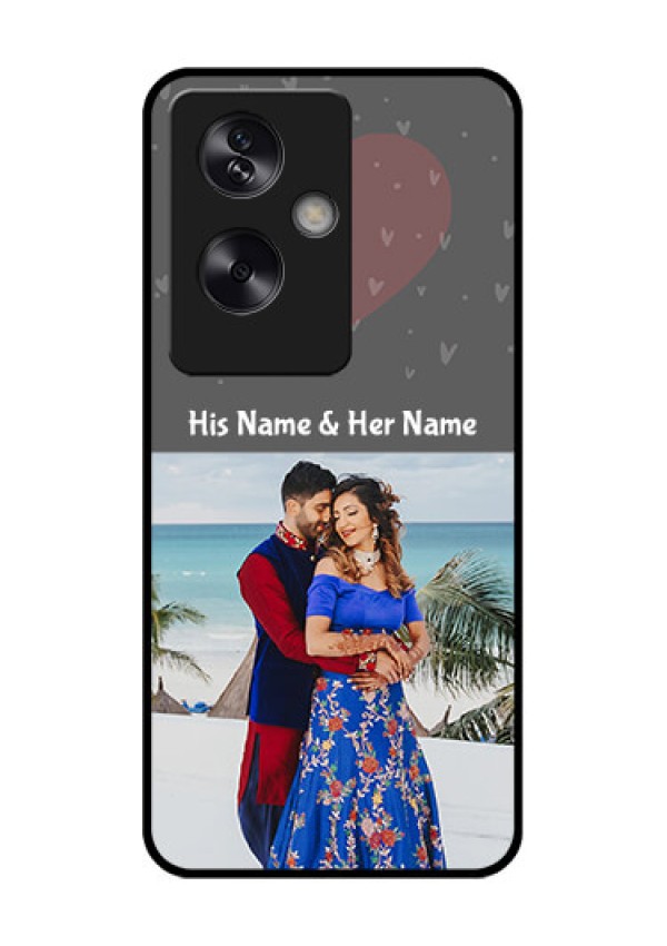 Oppo A79 5G Custom Glass Phone Case - Buy Love Design With Photo Online