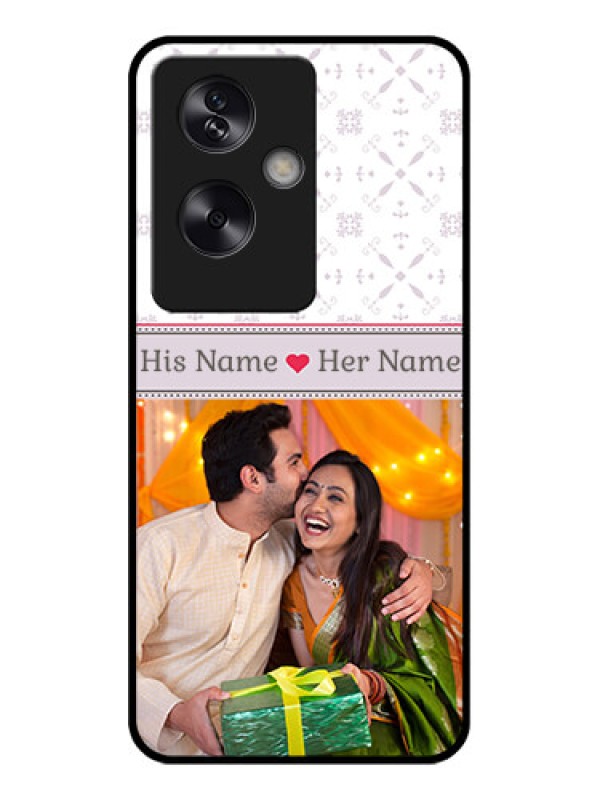 Custom Oppo A79 5G Custom Glass Phone Case - With Photo And Ethnic Design