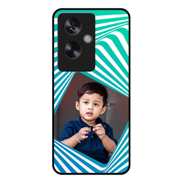 Oppo A79 5G Custom Glass Phone Case - Abstract Spiral Design