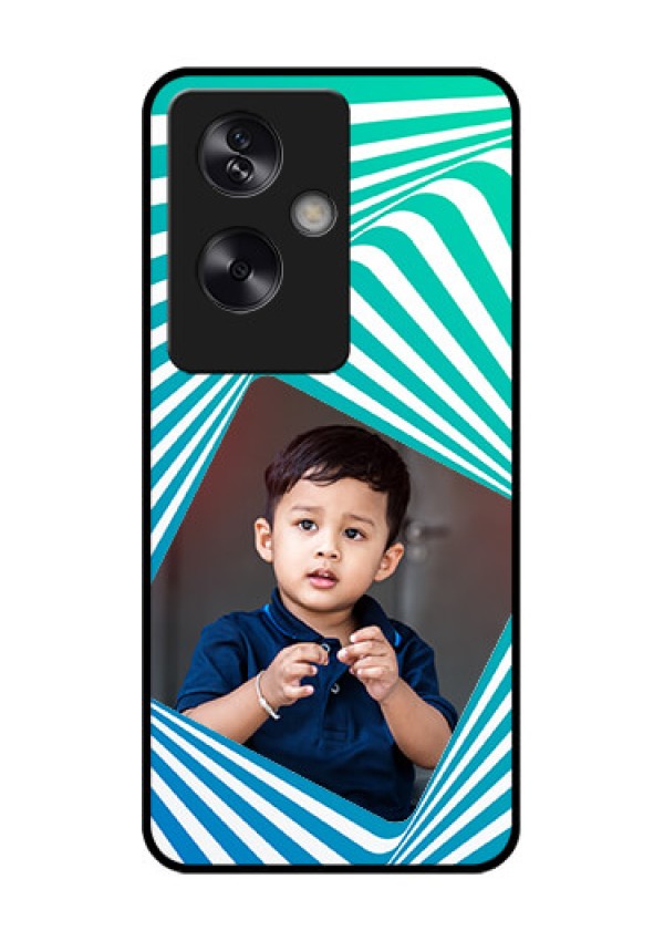 Oppo A79 5G Custom Glass Phone Case - Abstract Spiral Design