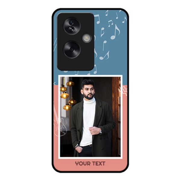 Oppo A79 5G Custom Glass Phone Case - With Color Musical Note Design
