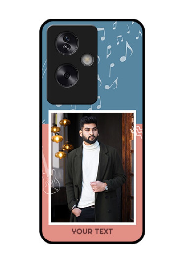 Oppo A79 5G Custom Glass Phone Case - With Color Musical Note Design