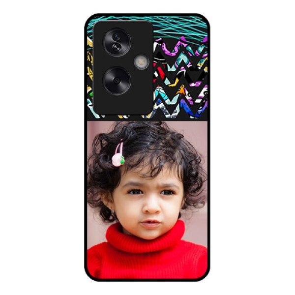 Oppo A79 5G Custom Glass Phone Case - Neon Abstract Design