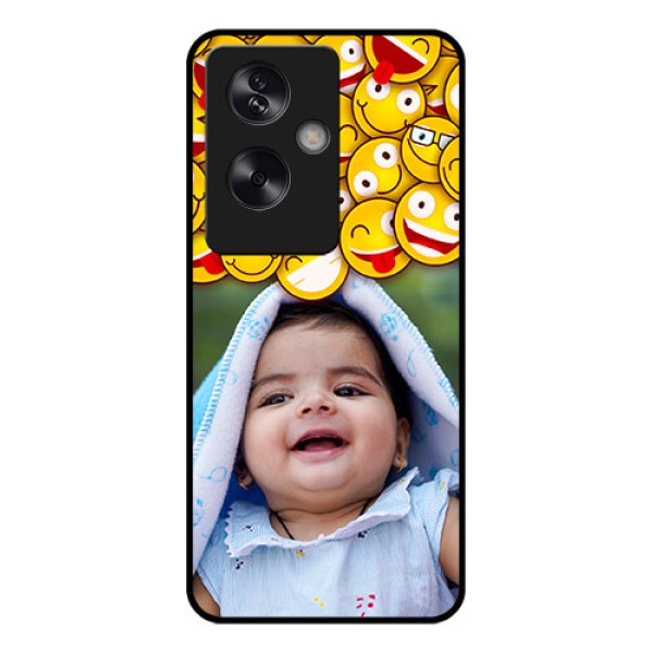 Oppo A79 5G Custom Glass Phone Case - With Smiley Emoji Design Oppo A79 5G Custom Glass Phone Case - With Smiley Emoji Design